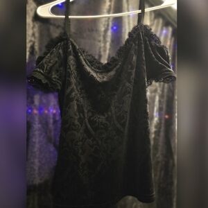 Killstar Black Gothic Lace Blouse